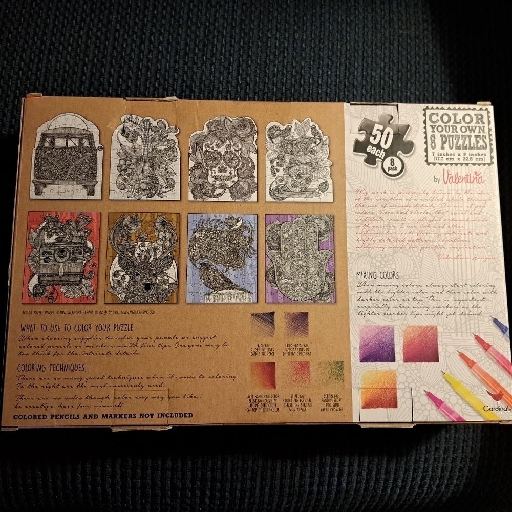 Color your own puzzles 8 puzzles & 24 Crayola pencil crayons - Picture 5 of 6